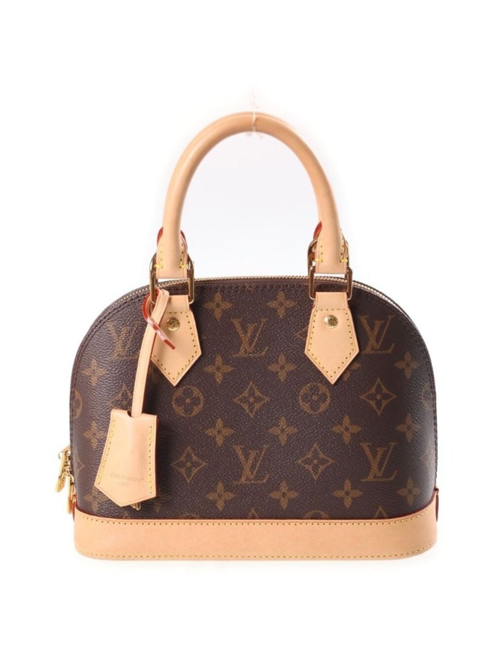 Louis Vuitton Monogram Alma BB Leather 2-Way Shoulder Bag Brown